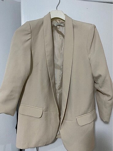 Ekru blazer ceket