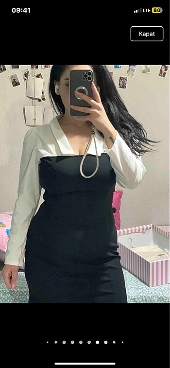 Trendyol & Milla gömlek elbise ofis şık