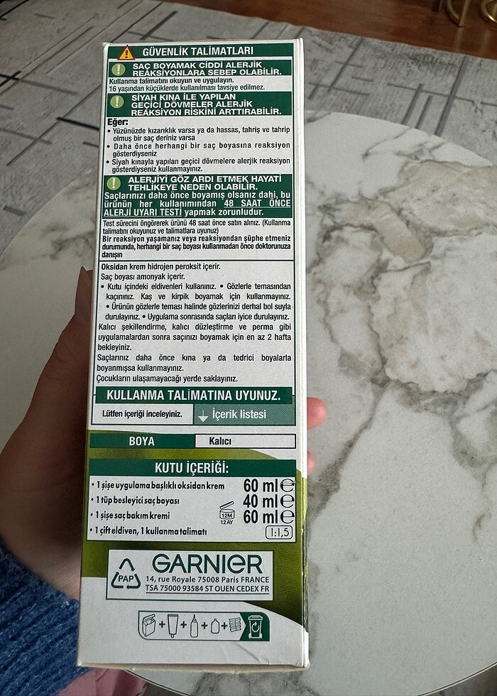 Garnier tarçın bakır saç rengi - Görsel 2