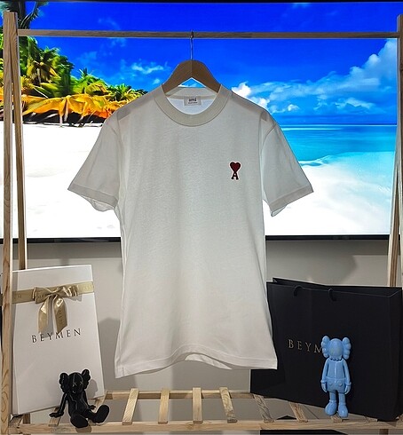 Ami Paris Beyaz T-Shirt