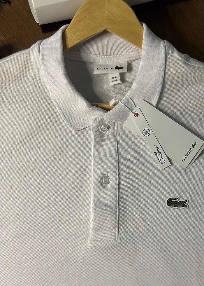 Lacoste Beyaz Polo Yaka T-Shirt - Görsel 3