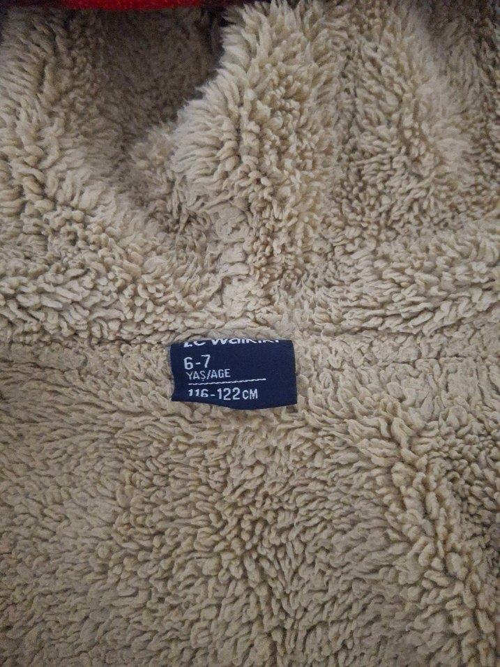 Düğmeli Kırmızı Ekose çocuk ceketi uniseks - Görsel 5