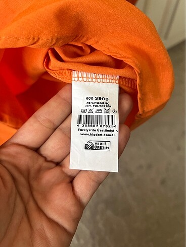 38 Beden turuncu Renk Gömlek