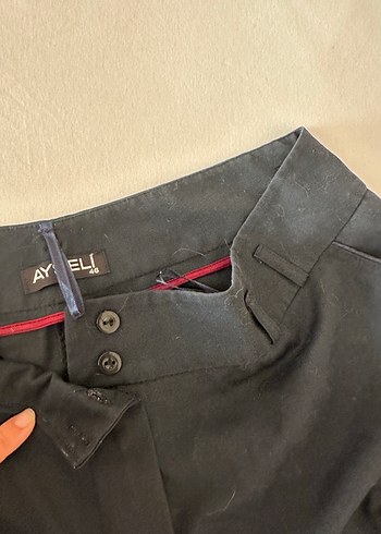 Diğer Siyah kadın kumaş pantolon 46