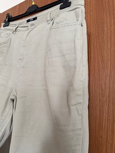 32 Beden LCW Mint Yeşili Keten Pantolon