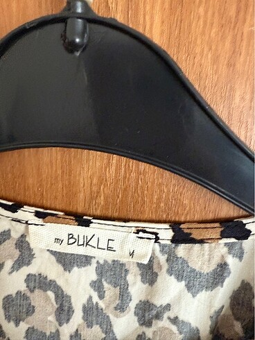 Zara Bukle Leopar Desenli Bluz