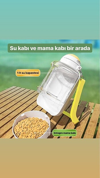 Seyahat Su ve Mama Kabı