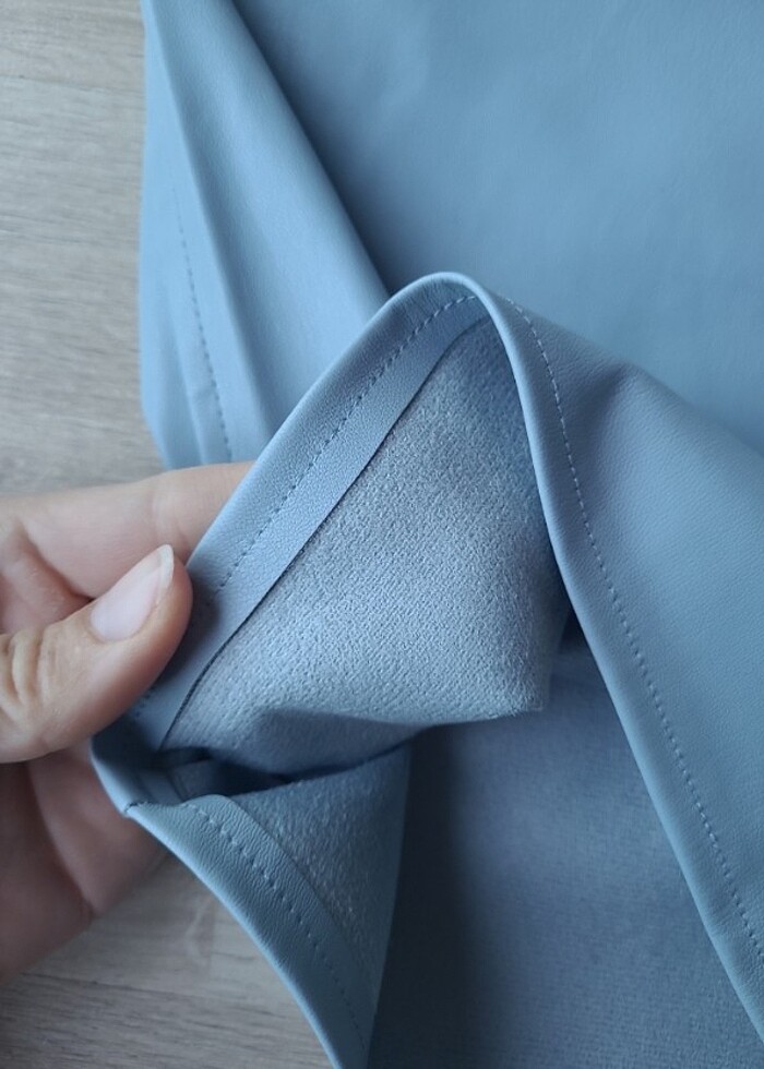 Bershka deri şört  - Görsel 5