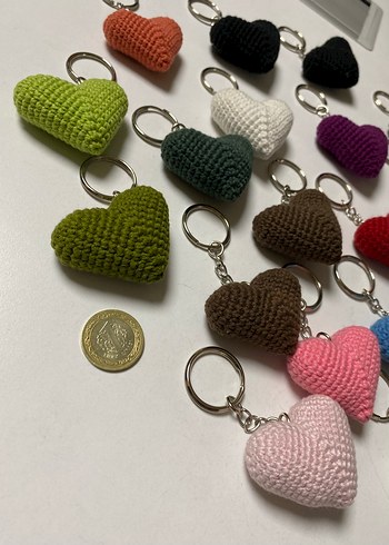 Amigurumi Kalp Anahtarlık - Görsel 4