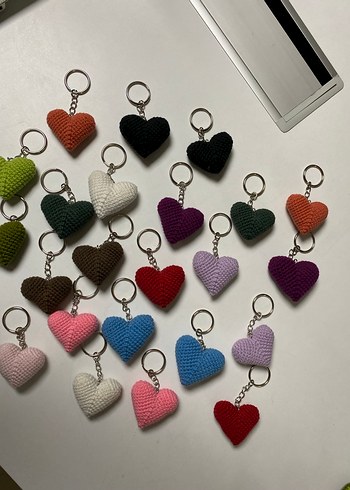 Amigurumi Kalp Anahtarlık - Görsel 2