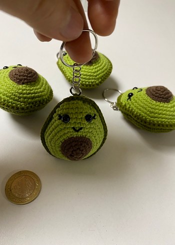 Amigurumi Avokado Anahtarlık - Görsel 3