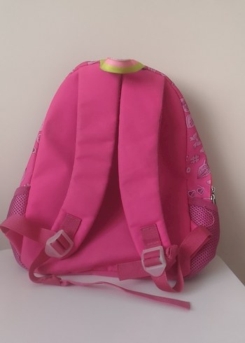 Renkli Pembe Çocuk Okul Çantası
