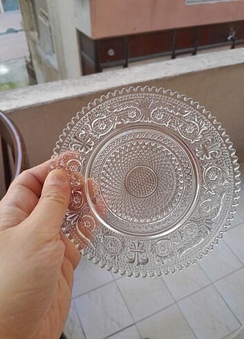 Diğer Glassco Desenli Altılı şık tatlı tabağı 14 cm