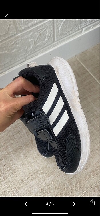 25 Beden siyah Renk Adidas Çocuk Ayakkabı