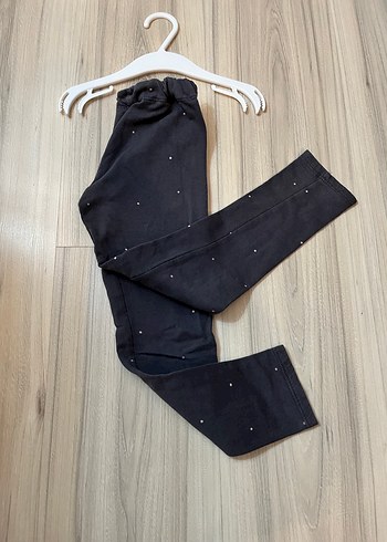 Kız Çocuk Siyah Denim Tayt - Görsel 3