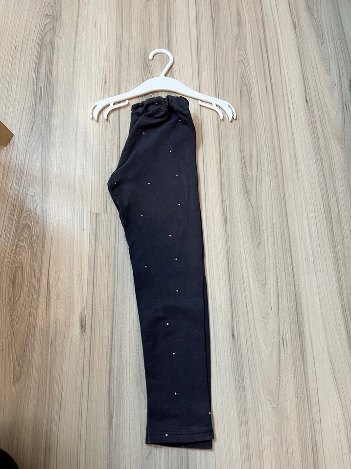 Kız Çocuk Siyah Denim Tayt - Görsel 2