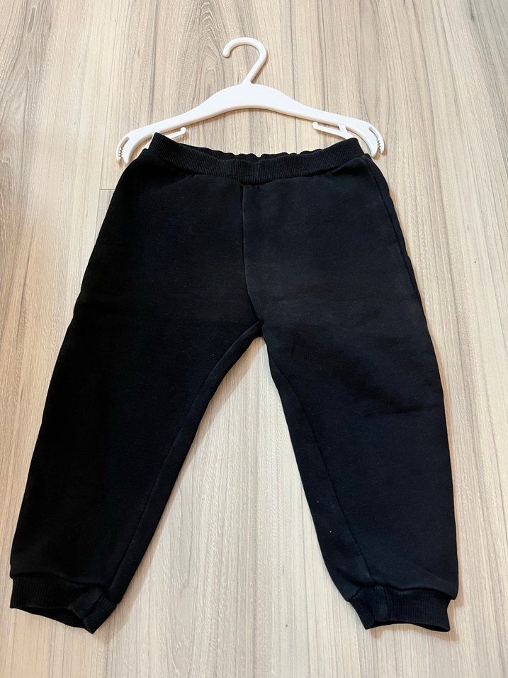 Erkek Çocuk Siyah Bol Kesim Eşofman Altı - Görsel 3