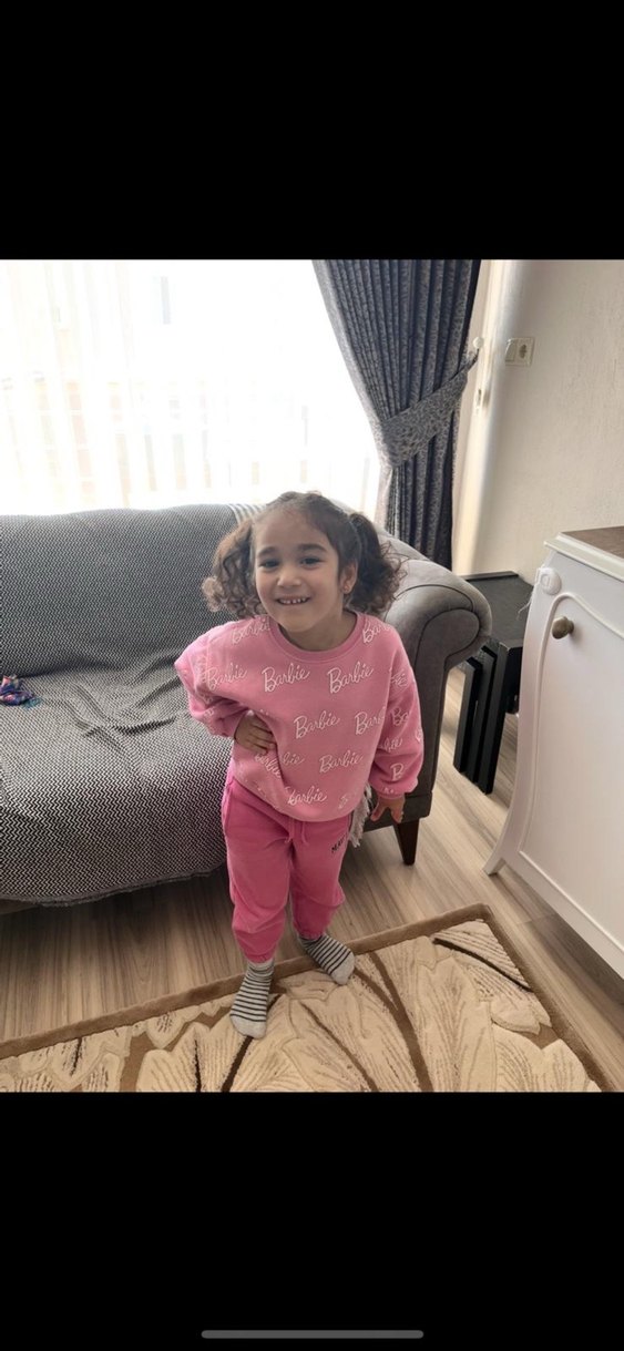 Barbili Kız Çocuk Pembe Desenli Sweatshirt - Görsel 2