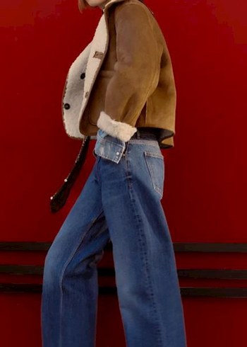 Kürklü çift yüzlü çift taraflı zara maraka ceket - Görsel 6