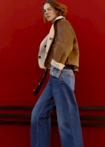 Kürklü çift yüzlü çift taraflı zara maraka ceket - Görsel 3