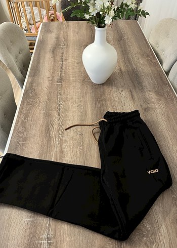 Siyah Unisex Süet Jogger Eşofman Altı - Görsel 6
