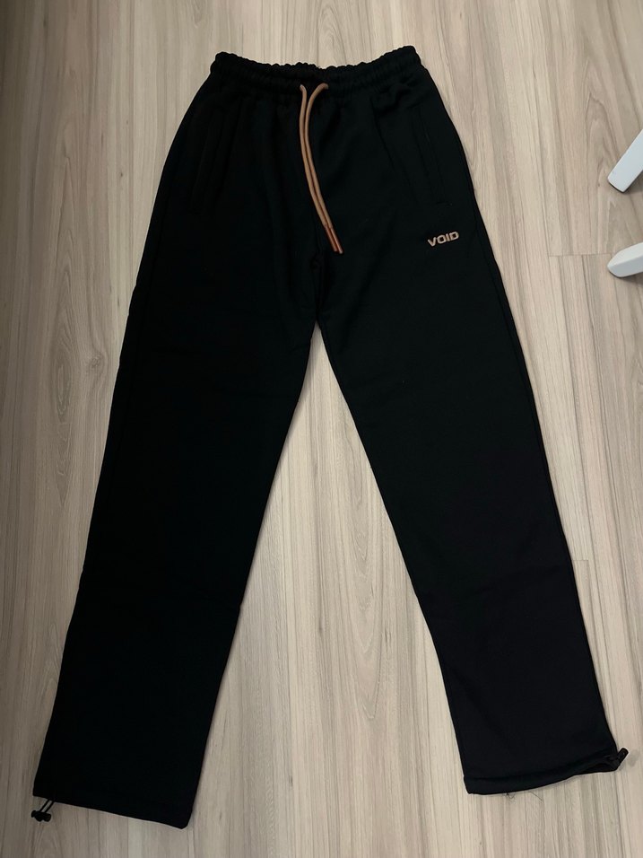 Siyah Unisex Süet Jogger Eşofman Altı - Görsel 5