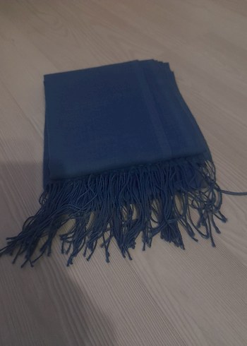 Diğer Mavi İpek Görünümlü Kadın Şal