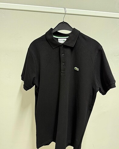 siyah lacoste polo yaka