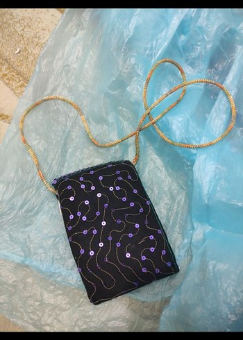 Zara Renkli Nakışlı Boncuklu Bohem Kadın Çapraz Çanta