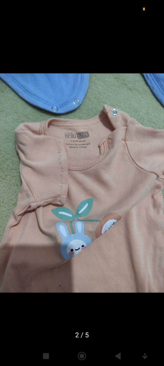 Pamuklu Bebek Body Seti - Görsel 2