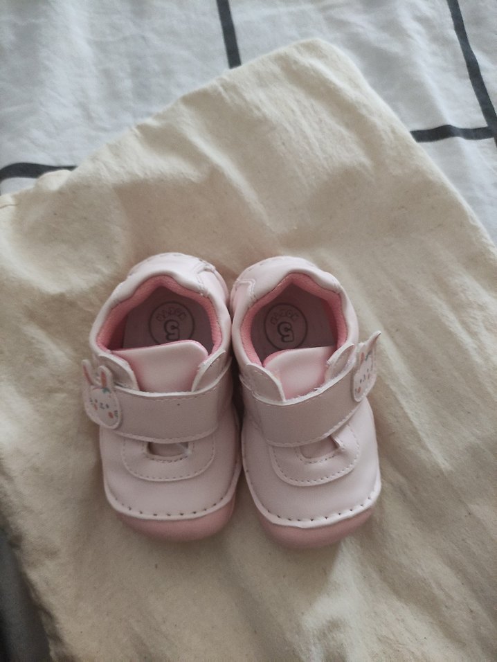 Pembe Kız Bebek İlk Adım Ayakkabısı - Görsel 2