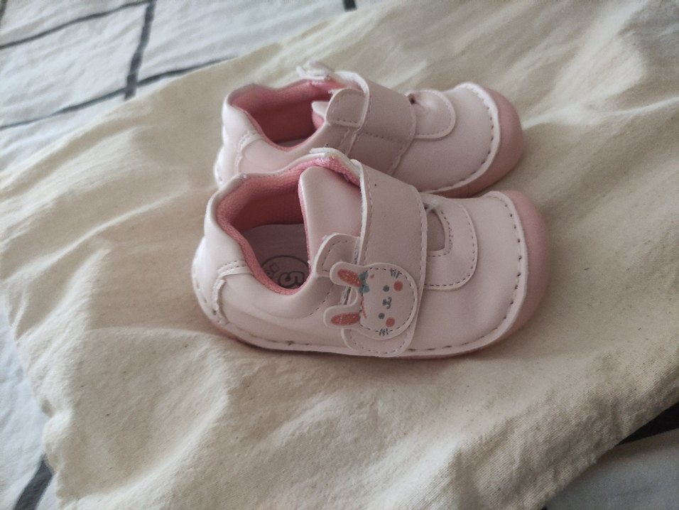 Pembe Kız Bebek İlk Adım Ayakkabısı - Görsel 3