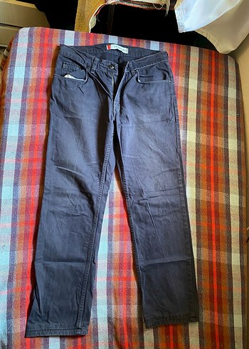 Gri Erkek Regular Fit Denim Pantolon