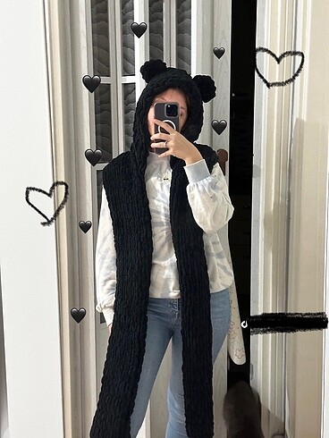 Diğer alize puffy atkılı bere