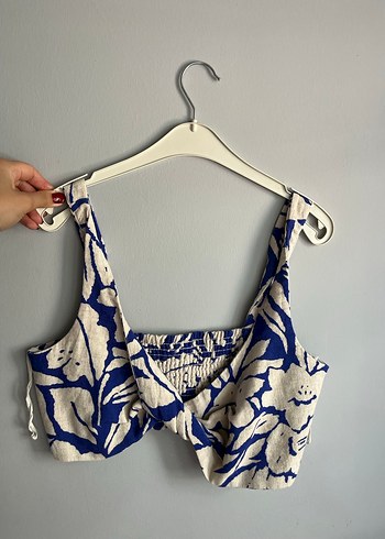 Mavi Batik Desenli Büstiyer - Görsel 2