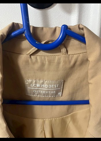 Bej Kemerli Uzun Keten Trençkot - Görsel 3