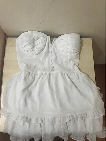 beyaz mini elbise