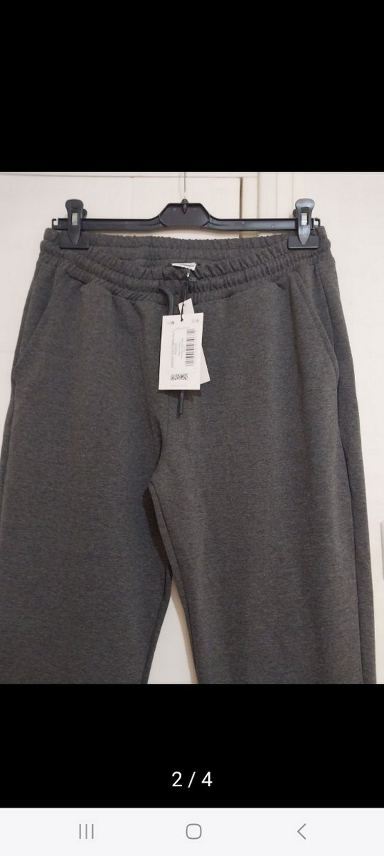 Gri  Erkek  Rahat Kesim Eşofman Altı - Görsel 3