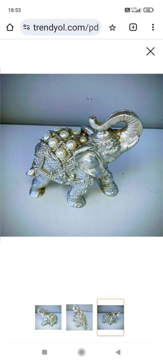 Fil Biblo incili gümüş renkli - Görsel 2