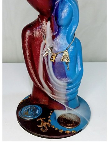 tütsülük bordo mavi geri akışlı - Görsel 2