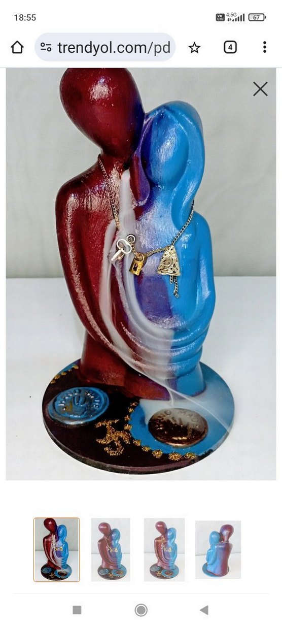 tütsülük bordo mavi geri akışlı - Görsel 2