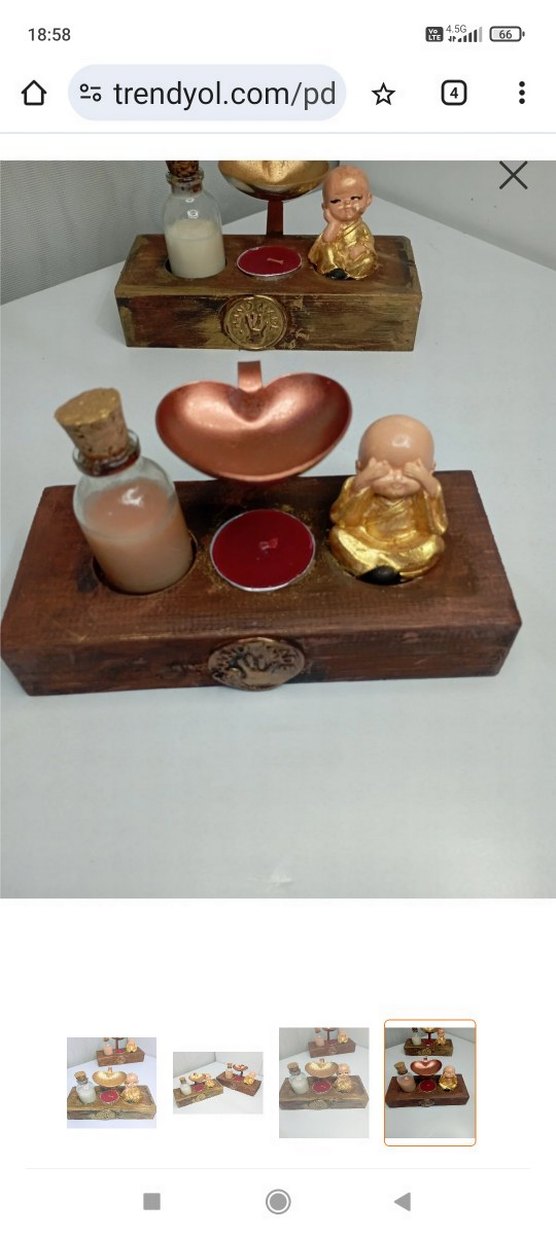 aromatik buhurdanlık ve Dekoratif Şişe Seti - Görsel 2