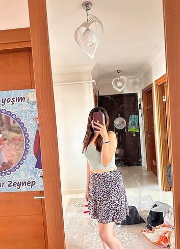 m Beden pembe Renk Şort etek 