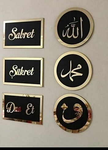 6 lı yuvarlak dua seti