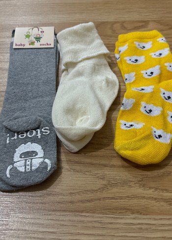 Erkek Bebek 3'lü Desenli Çorap Seti adet fiyatı 25 - Görsel 3