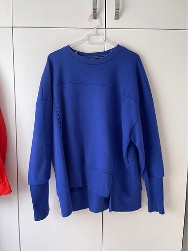 Lacivert Şardonlu Sweatshirt
