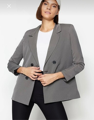 milla gri blazer ceket