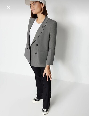 Trendyol & Milla milla gri blazer ceket