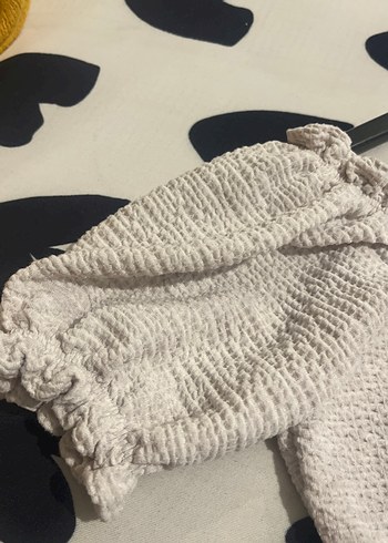 Gri Örgü Keten Kadın Bluz - Görsel 3