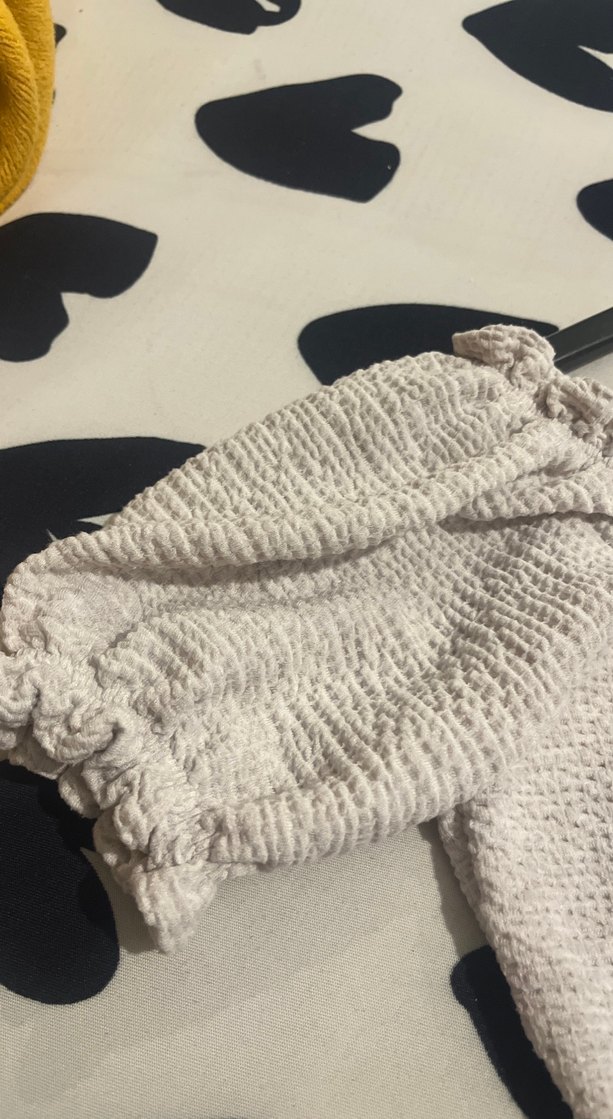 Gri Örgü Keten Kadın Bluz - Görsel 3